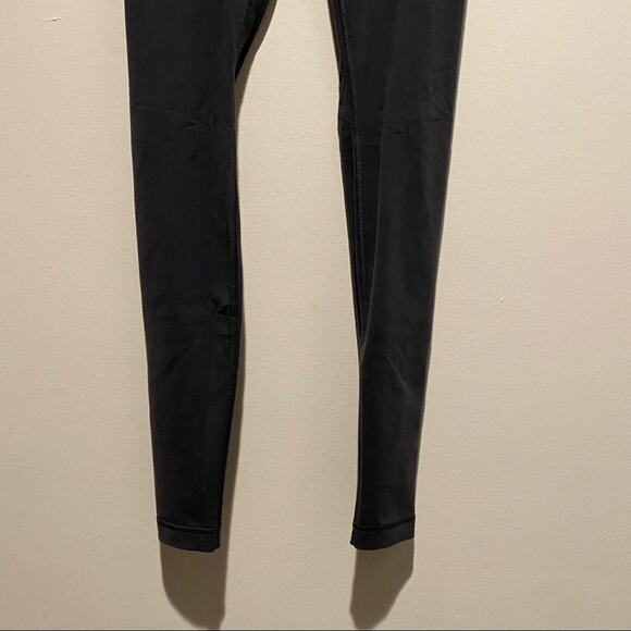 LULULEMON Wunder Under Leggings Pants Reversible Coal Gray Luon Medium Rise - Picture 11 of 15